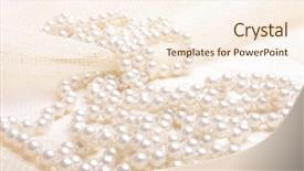  Presentation with pearls - Beautiful presentation featuring beautyfull pearls on canvas close backdrop and a cream colored foreground