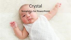  Presentation with new born - Audience pleasing PPT theme consisting of bebe - asian new born baby backdrop and a lemonade colored foreground