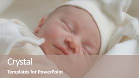  Presentation with baby sleeping - Amazing slide set having bebe - sleeping cute baby backdrop and a  colored foreground