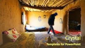  Presentation with sahara - Theme with beber room sahara desert africa background and a  colored foreground