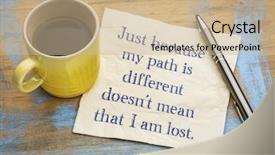  Presentation with mean - PPT theme enhanced with because my path is different background and a soft green colored foreground