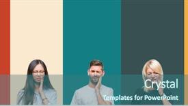  Presentation with people collage - Colorful slides enhanced with because of toothache or dental backdrop and a ocean colored foreground