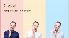  Presentation with ted bundy colorful 3d teeth - Slide deck enhanced with because of toothache or dental background and a cream colored foreground