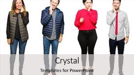  Presentation with people collage - Beautiful slide deck featuring because of toothache or dental backdrop and a  colored foreground