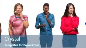  Presentation with chinese american - Beautiful slide set featuring because of toothache or dental backdrop and a  colored foreground