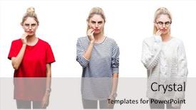  Presentation with collage - Colorful slide deck enhanced with because of toothache or dental backdrop and a light gray colored foreground