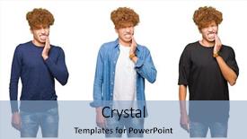  Presentation with curly hair - Cool new theme with because of toothache or dental backdrop and a  colored foreground