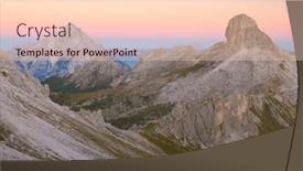  Presentation with italia - Slides featuring becco-di-mezzodi-and-rocheta background and a  colored foreground