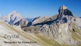  Presentation with italia - Presentation consisting of becco-di-mezzodi-and-rocheta background and a  colored foreground