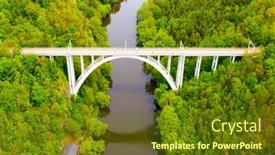  Presentation with bridge concrete - Audience pleasing slides consisting of bechyne-bridge-or-bechyne-rainbow backdrop and a tawny brown colored foreground