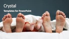  Presentation with family tree - Amazing slides having bed - father mother and baby backdrop and a ocean colored foreground