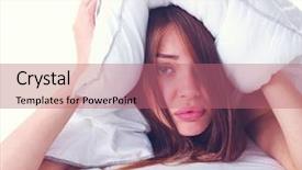  Presentation with ears - Beautiful presentation theme featuring bed and closing her ear backdrop and a coral colored foreground