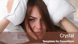  Presentation with female attorney - Amazing presentation theme having bed and closing her ear backdrop and a tawny brown colored foreground