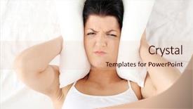  Presentation with ears - PPT layouts featuring bed and closing her ear background and a lemonade colored foreground