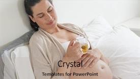  Presentation with infusion - Audience pleasing presentation theme consisting of bed and drinking infusion backdrop and a coral colored foreground