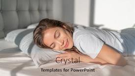  Presentation with little asian girl receiving vaccination - Slide deck featuring bed-asian-girl-happy-smiling background and a coral colored foreground