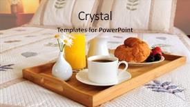  Presentation with bed hotel - Colorful slides enhanced with bed in a hotel room backdrop and a soft green colored foreground