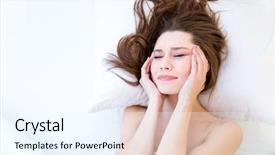  Presentation with sickness - Audience pleasing slides consisting of bed in the morning backdrop and a sky blue colored foreground