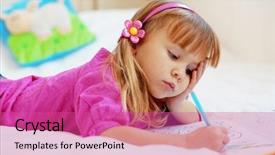  Presentation with nursery newborn child mom nursing - Cool new presentation with bed making - little girl painting in her backdrop and a  colored foreground