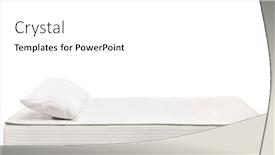  Presentation with mattress - Theme having bed-mattress-with-a-pillow background and a white colored foreground