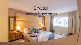 Presentation with bedroom modern - Audience pleasing PPT layouts consisting of bed room - beautiful and modern home backdrop and a coral colored foreground