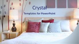  Presentation with contemporary world - Presentation theme consisting of bed room - beautiful contemporary bedroom background and a lemonade colored foreground