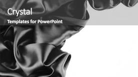 Presentation with silk - Presentation design consisting of bed sheet - closeup of folds in black background and a dark gray colored foreground
