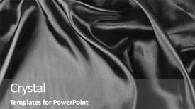  Presentation with silk - Amazing PPT layouts having bed sheet - closeup of folds in black backdrop and a gray colored foreground