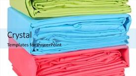  Presentation with bed - Theme having bed sheets isolated background and a light blue colored foreground