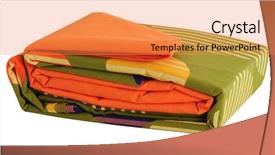  Presentation with bed - Amazing PPT theme having bed sheets isolated backdrop and a  colored foreground