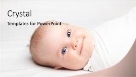  Presentation with swaddling - Presentation featuring bed swaddling is a practice background and a white colored foreground