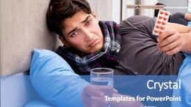  Presentation with medicines - Presentation design consisting of  background and a  colored foreground