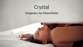  Presentation with together - Presentation theme with bed together enjoying the company background and a light gray colored foreground