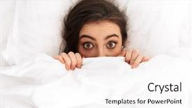  Presentation with linen - Colorful slide deck enhanced with bed under white linen backdrop and a white colored foreground