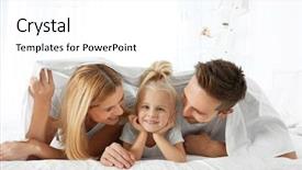  Presentation with white sheet - Theme having bed under white sheet background and a white colored foreground