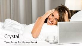  Presentation with tea coffee - Audience pleasing slides consisting of bed with cup of tea backdrop and a  colored foreground