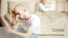  Presentation with lover - Beautiful presentation theme featuring bed with his love backdrop and a lemonade colored foreground