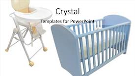  Presentation with foster care child - Slides featuring baby bedding - image of child's bed background and a  colored foreground
