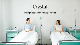  Presentation with children talking - Beautiful presentation design featuring  backdrop and a  colored foreground