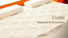  Presentation with interior - Theme enhanced with mattress - bedroom an interior background and a cream colored foreground