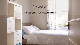  Presentation with bedroom modern - Slides featuring bedroom-area-in-modern-stylish background and a mint green colored foreground