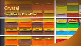  Presentation with bee hive - PPT theme having bee-hive-in-vipavska-dolina background and a tawny brown colored foreground