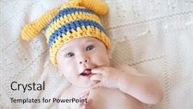  Presentation with crochet - Presentation theme having bee human - portrait of a cute 4 background and a soft green colored foreground