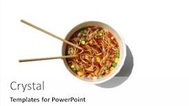  Presentation with flavor - Cool new slide deck with beef-flavor-noodle-soup backdrop and a white colored foreground