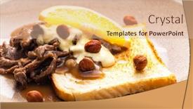  Presentation with hazelnuts - Slides enhanced with beef-mixture-with-sauce-hazelnuts background and a lemonade colored foreground