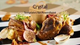  Presentation with bone marrow - Audience pleasing presentation consisting of beef on the bone backdrop and a yellow colored foreground