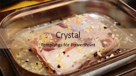  Presentation with ribs - Audience pleasing slides consisting of beef ribs in marinade backdrop and a  colored foreground