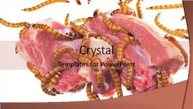  Presentation with beef steak bbq strip steak - Amazing slides having beef steak ugly unhealthy food backdrop and a coral colored foreground