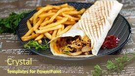  Presentation with tacos - Presentation theme with beef-tacos-served-with-golden background and a violet colored foreground