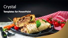  Presentation with tacos - PPT layouts with beef-tacos-served-with-lettuce background and a black colored foreground